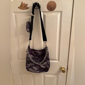 Camo Crossbody Bag with Chain Strap